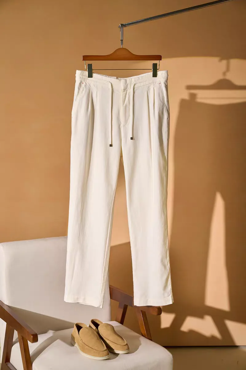 Italian Style Men's Summer Lightweight Smooth Linen Casual Pants Straight Leg Comfortable Anti-Wrinkle Simple Fashion
Italian Style Men's Summer Lightweight Smooth Linen Casual Pants Straight Leg Comfortable Anti-Wrinkle Simple Fashion