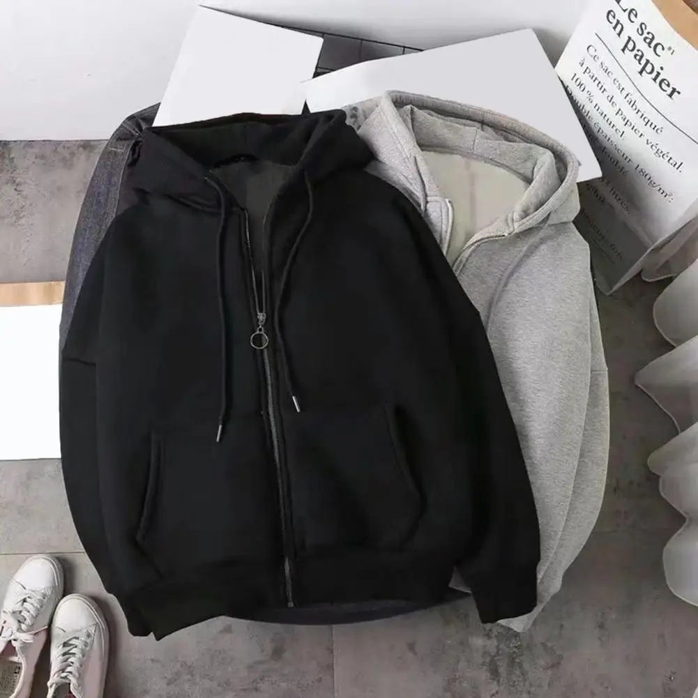 Fashionable Men Fleece-lined Sweatshirt Stylish Men's Hooded Cardigan Warm Plus Velvet Sweater Casual Zipper for Autumn/winter
Fashionable Men Fleece-lined Sweatshirt Stylish Men's Hooded Cardigan Warm Plus Velvet Sweater Casual Zipper for Autumn/winter