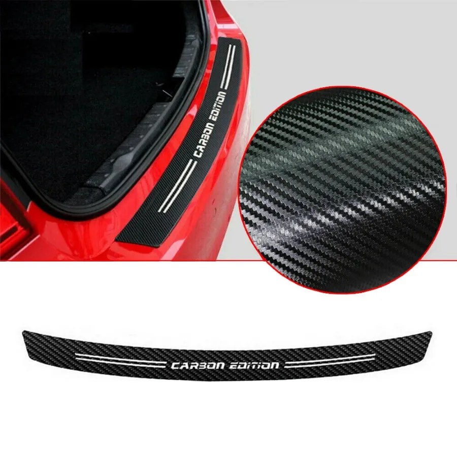 1pc Carbon Fiber Car Rear Trunk Bumper Guard Protective Sticker Moulding Trim Decal Car Styling Sticker Universal Accessories
1pc Carbon Fiber Car Rear Trunk Bumper Guard Protective Sticker Moulding Trim Decal Car Styling Sticker Universal Accessories