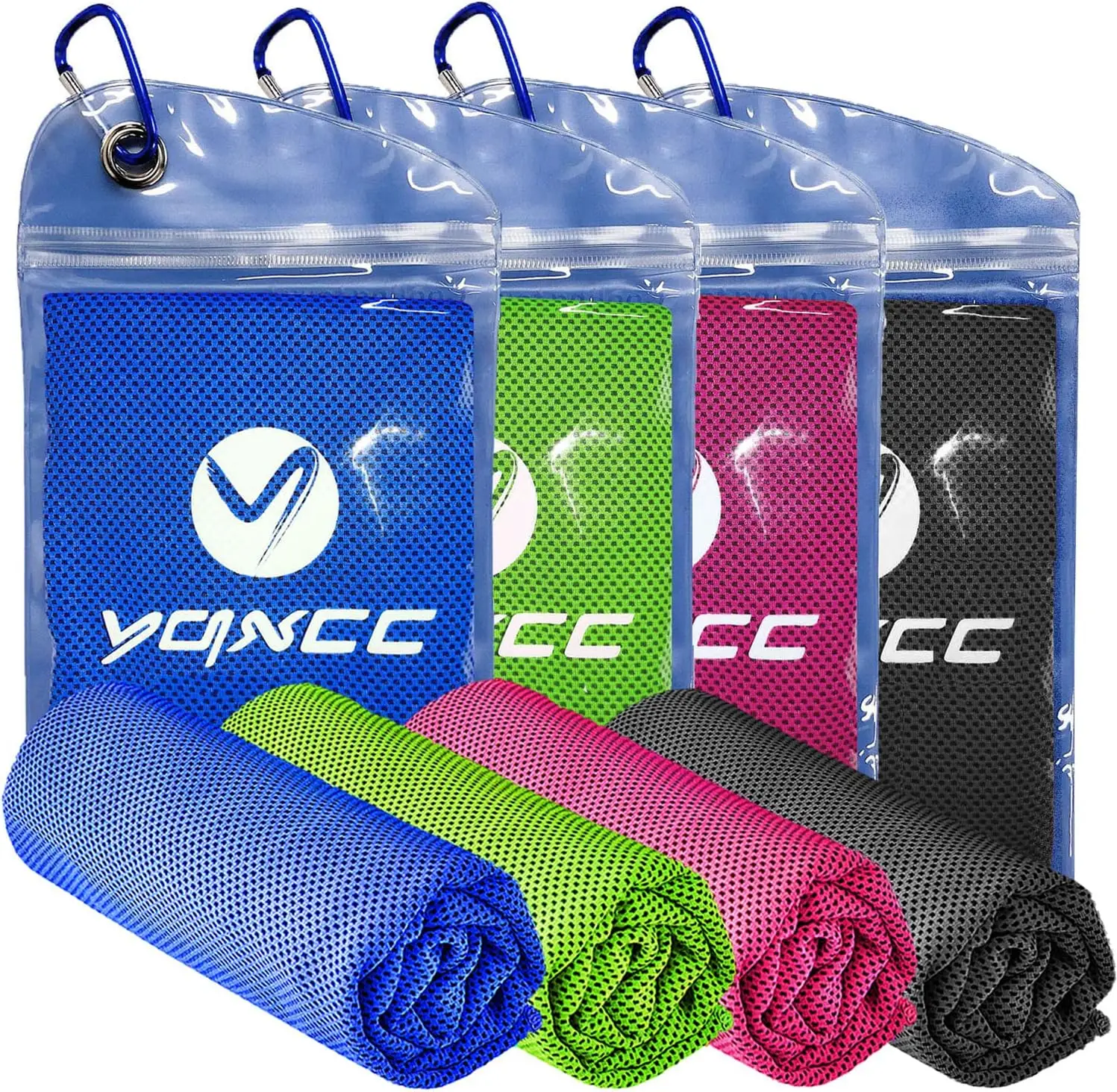 Cooling Towels 4 Pack 47"x12" - Instant Ice Cold for Neck, Microfiber Soft Breathable for Yoga, Sports, Gym, Camping, Running & More
Cooling Towels 4 Pack 47"x12" - Instant Ice Cold for Neck, Microfiber Soft Breathable for Yoga, Sports, Gym, Camping, Running & More