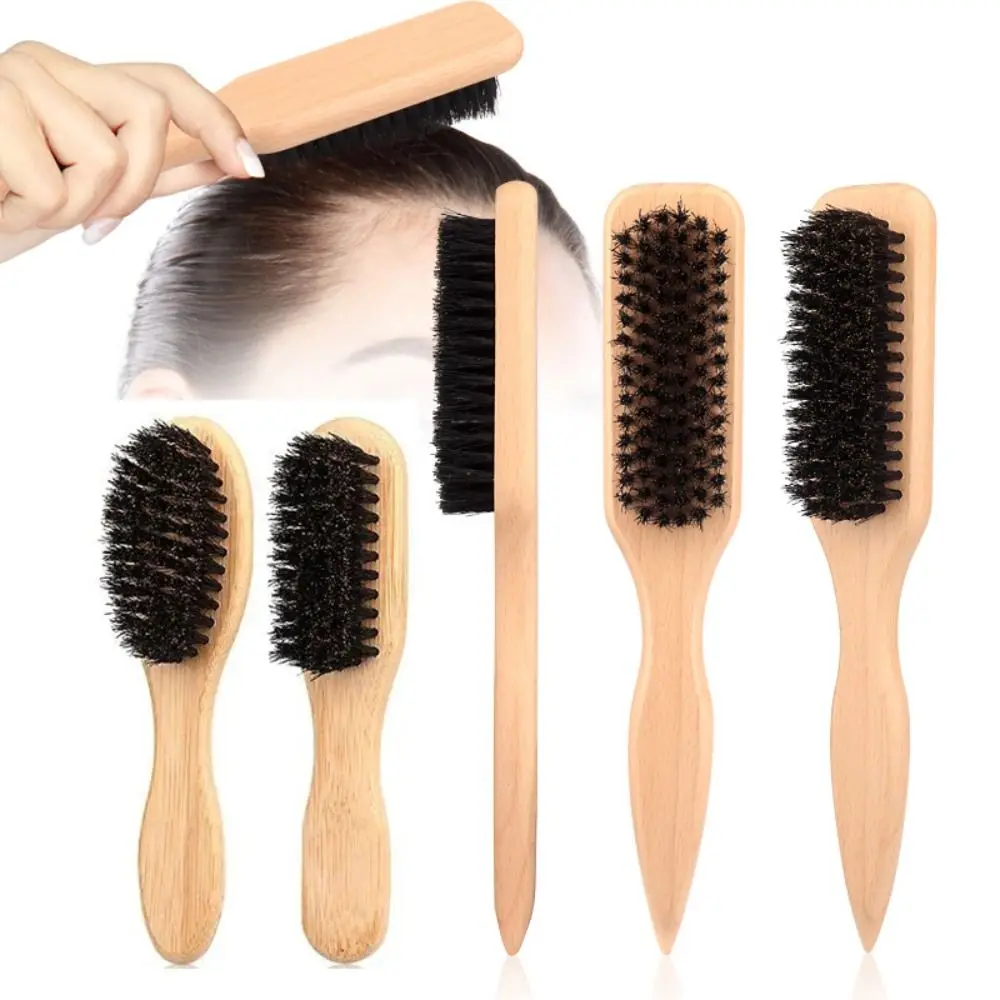 Wood Boar Bristle Hair Brush Smooth Finish Backcombing Design Sleek Ponytail Brush Flyaways Control Teasing Function
Wood Boar Bristle Hair Brush Smooth Finish Backcombing Design Sleek Ponytail Brush Flyaways Control Teasing Function