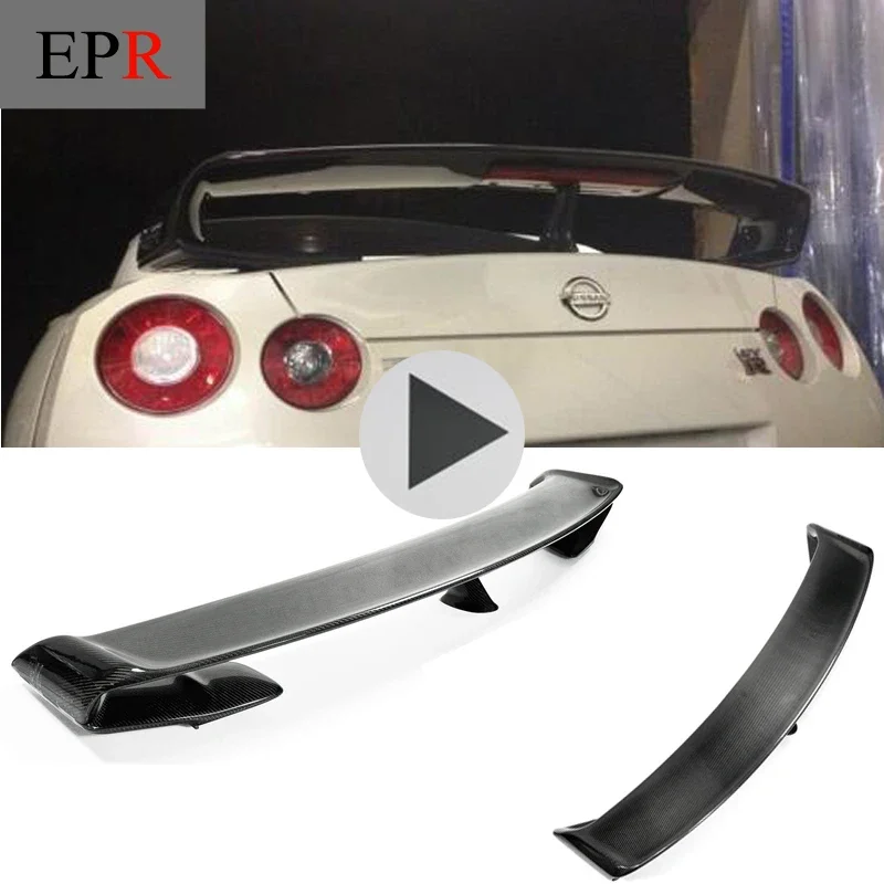 For Nissan R35 GTR CBA DBA Car-styling Carbon Fiber OEM Rear Spoiler Glossy Finish Fibre Trunk Wing Racing Auto Body Kit Trim
For Nissan R35 GTR CBA DBA Car-styling Carbon Fiber OEM Rear Spoiler Glossy Finish Fibre Trunk Wing Racing Auto Body Kit Trim