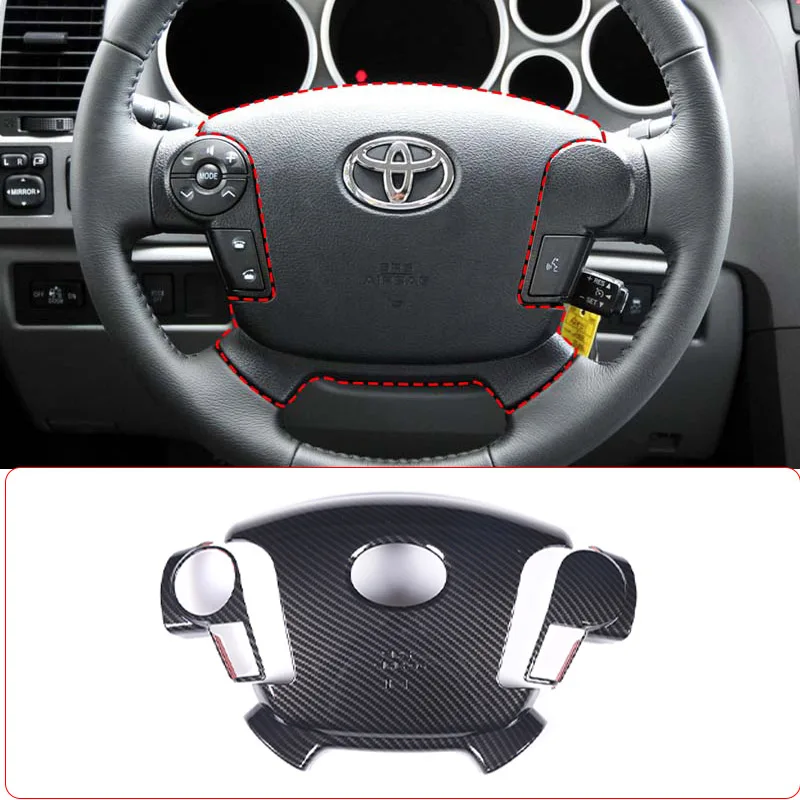For Toyota Tundra 2007-2013 ABS Carbon fiber/Matte black Car Steering Wheel Decorative Panel Cover Sticker Car Accessories
For Toyota Tundra 2007-2013 ABS Carbon fiber/Matte black Car Steering Wheel Decorative Panel Cover Sticker Car Accessories