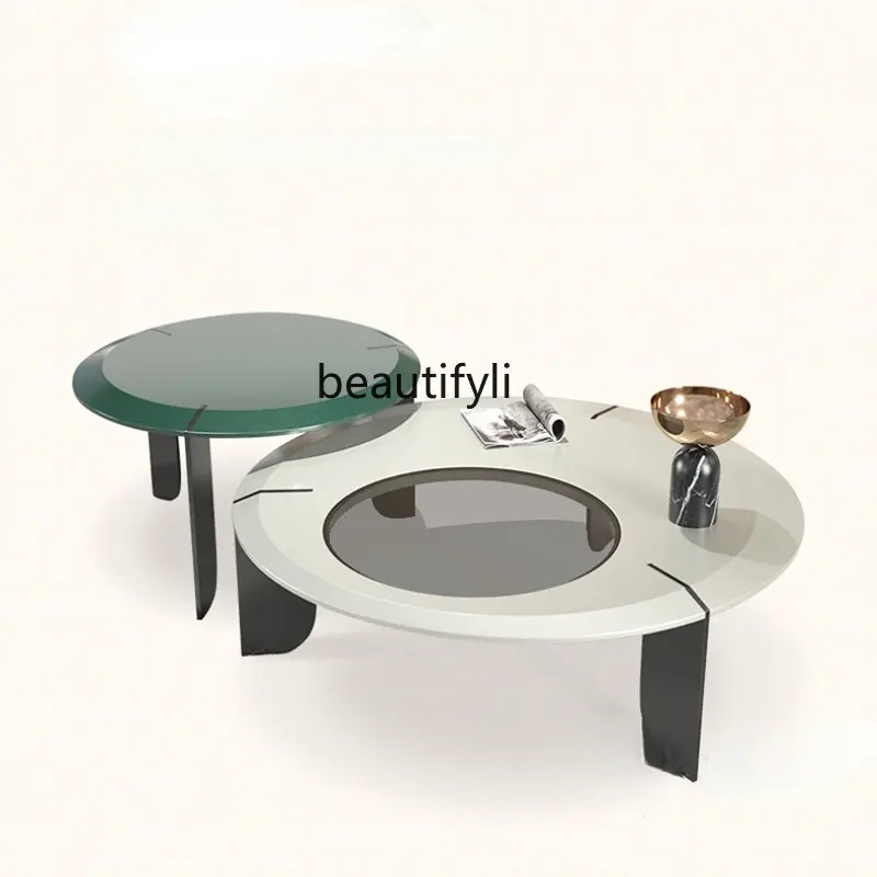 Italian Minimalist Living Room round Small Coffee Table High-Grade Home Small Apartment Designer Model Simple Modern furniture
Italian Minimalist Living Room round Small Coffee Table High-Grade Home Small Apartment Designer Model Simple Modern furniture