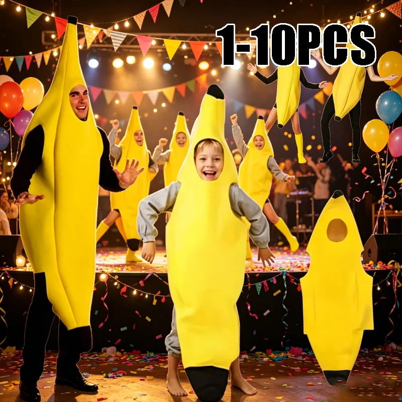 Adult Child Banana Costume for Halloween Parties Perfect for Stage Drama Carnivals Comedy Skits Soft Breathable Fabric
Adult Child Banana Costume for Halloween Parties Perfect for Stage Drama Carnivals Comedy Skits Soft Breathable Fabric