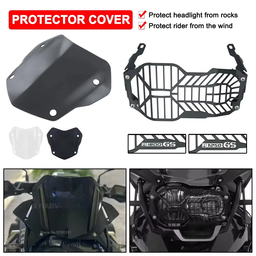 For BMW R1250GS R1200GS LC ADV GS1250 GS1200 2013-2023 Motorcycle Sport Windscreen Windshield Headlight Protector Grille Cover
For BMW R1250GS R1200GS LC ADV GS1250 GS1200 2013-2023 Motorcycle Sport Windscreen Windshield Headlight Protector Grille Cover