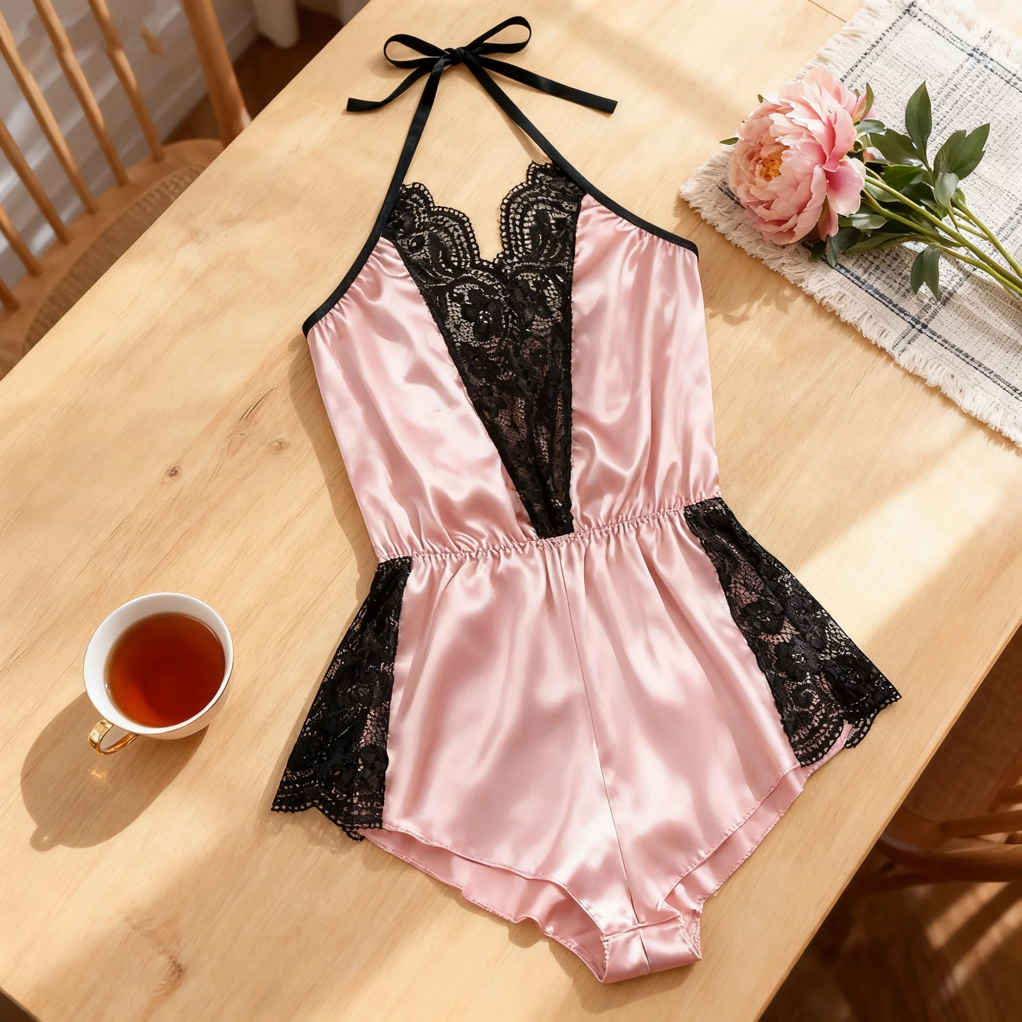 Cross-border supply of European and American foreign trade women's one-piece halter-neck lace-up pinkwholesale from manufacturer
Cross-border supply of European and American foreign trade women's one-piece halter-neck lace-up pinkwholesale from manufacturer