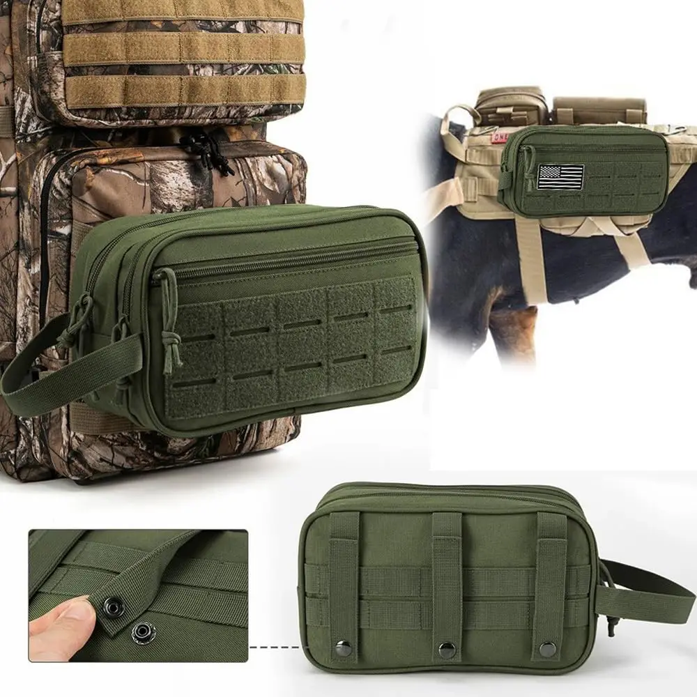 Tactical Toiletry Bag MOLLE Water-Resistant Dopp Kit with Dry Wet Separation Practical Laser Cutting EDC Tool Kit for CS Camping
Tactical Toiletry Bag MOLLE Water-Resistant Dopp Kit with Dry Wet Separation Practical Laser Cutting EDC Tool Kit for CS Camping