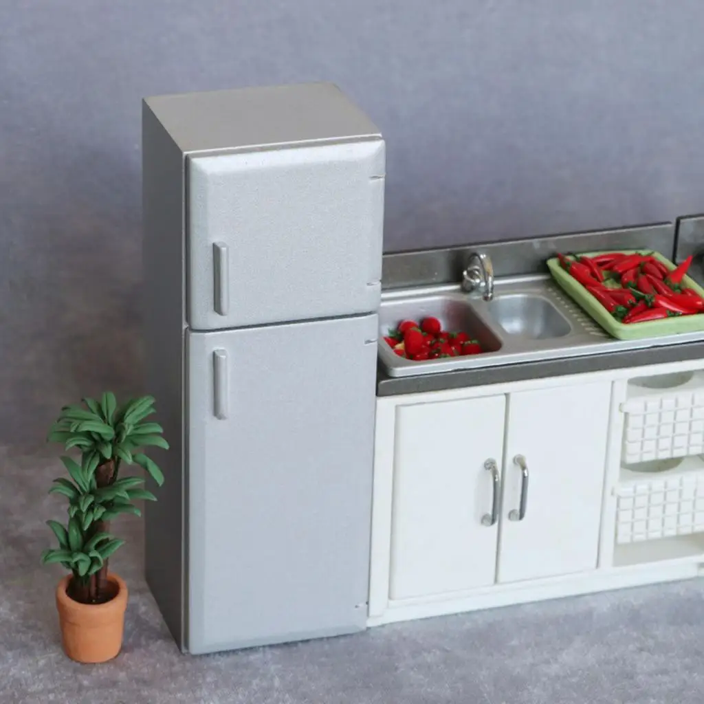 1:12 Scale Wooden Fridge Refrigerator for Dollhouse Kitchen Furniture Accessory Scenes Decor - Vintage Style
1:12 Scale Wooden Fridge Refrigerator for Dollhouse Kitchen Furniture Accessory Scenes Decor - Vintage Style