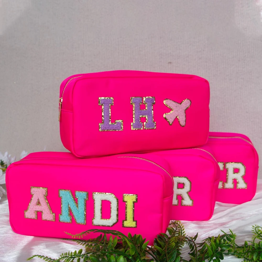 Hot Pink Cute DIY Patched Bag Women Lifestyle Toiletries Bag Wedding Party Gift Bags Waterproof Nylon Travel Pouch Cosmetic Bag
Hot Pink Cute DIY Patched Bag Women Lifestyle Toiletries Bag Wedding Party Gift Bags Waterproof Nylon Travel Pouch Cosmetic Bag