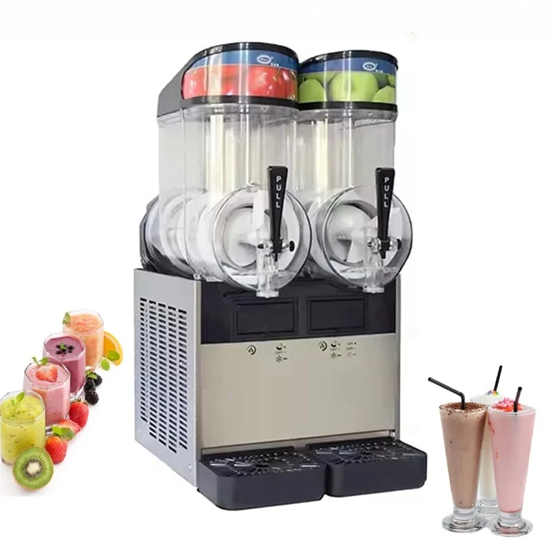 Automatic Double Cylinder Slush Machine Snow Melting Mini Snow Melting Machine Cold Drink Juice Drinking
Automatic Double Cylinder Slush Machine Snow Melting Mini Snow Melting Machine Cold Drink Juice Drinking