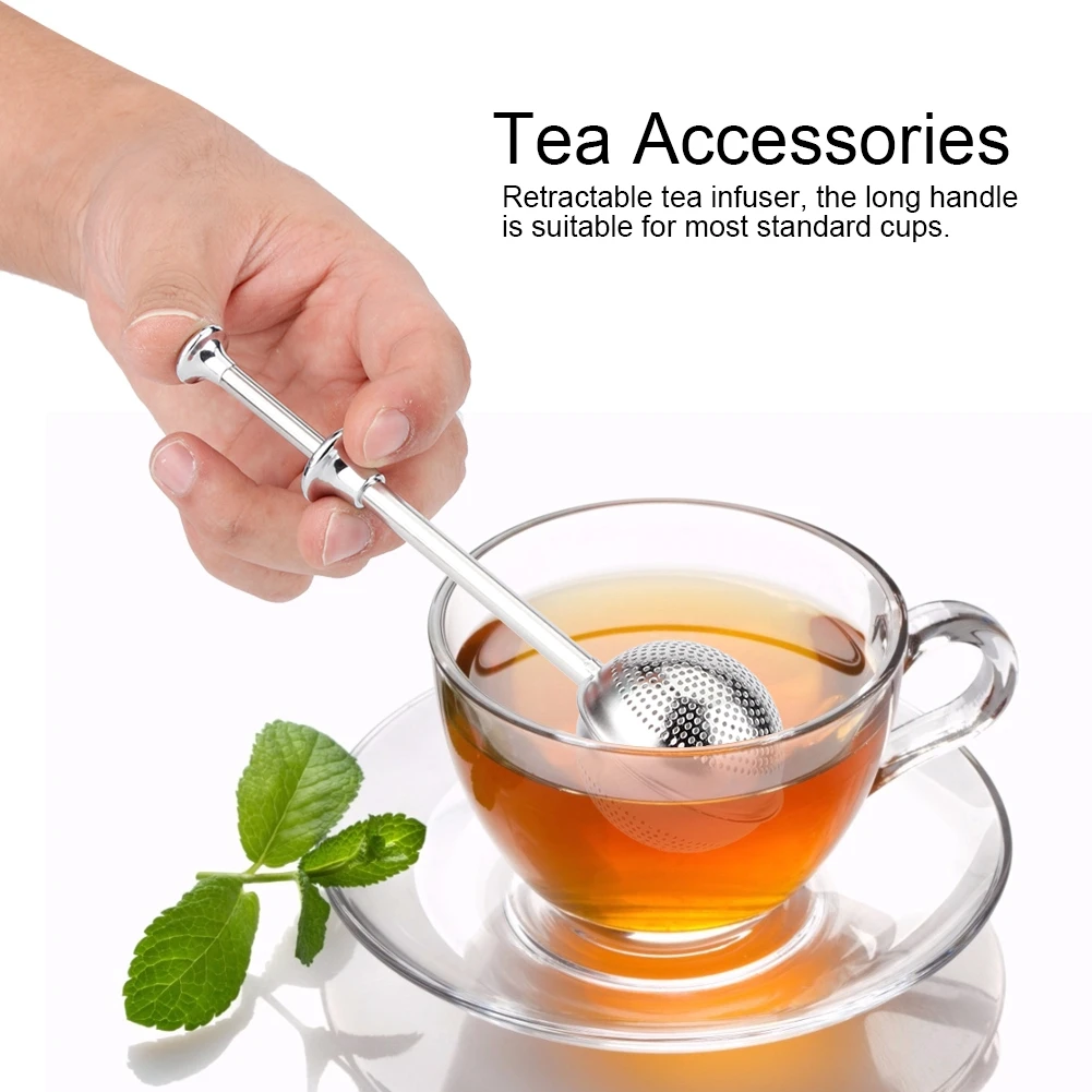 1PC Stainless Steel Tea Ball Infuser Shape Retractable Round Filter Strainer for Loose Leaf Tea Accessories Herbal
1PC Stainless Steel Tea Ball Infuser Shape Retractable Round Filter Strainer for Loose Leaf Tea Accessories Herbal