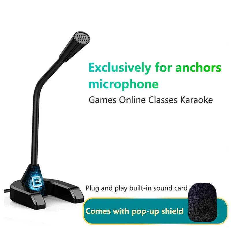 Capacitance Microphone Computer Desktop Microphone Game Voice Notebook USB Universal Driver-free Noise Reduction Game Microphone
Capacitance Microphone Computer Desktop Microphone Game Voice Notebook USB Universal Driver-free Noise Reduction Game Microphone