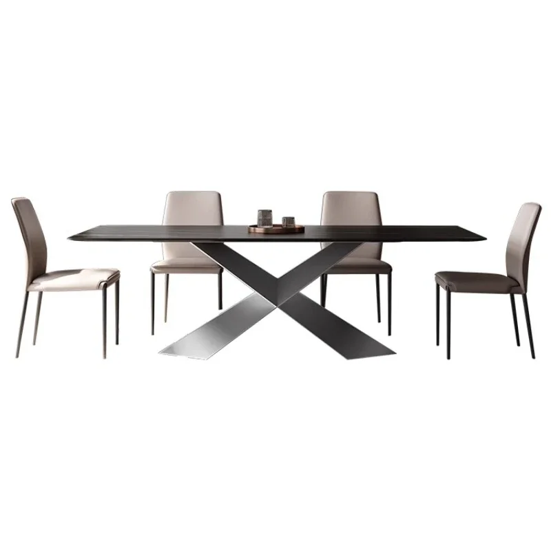 Extremely simple rock slab dining table, household small unit dining table and chair combination
Extremely simple rock slab dining table, household small unit dining table and chair combination