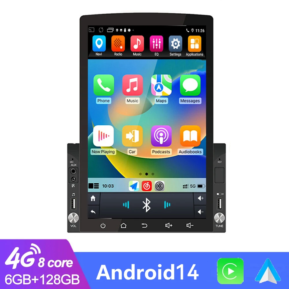 2DIN Wireless Carplay Android Auto 10.1inch Vertical Touch Screen Car Radio WIFI GPS BT Autoradio Multimedia Player Split screen
2DIN Wireless Carplay Android Auto 10.1inch Vertical Touch Screen Car Radio WIFI GPS BT Autoradio Multimedia Player Split screen