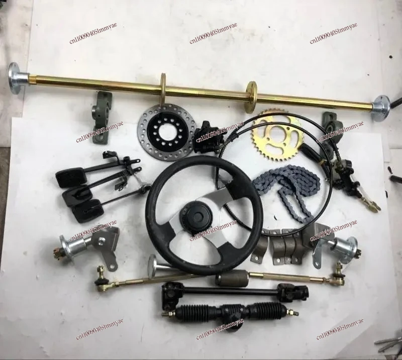 Homemade drift four-wheel kart accessories modified frame front and rear suspension steering rear axle rear axle 5-inch tires
Homemade drift four-wheel kart accessories modified frame front and rear suspension steering rear axle rear axle 5-inch tires