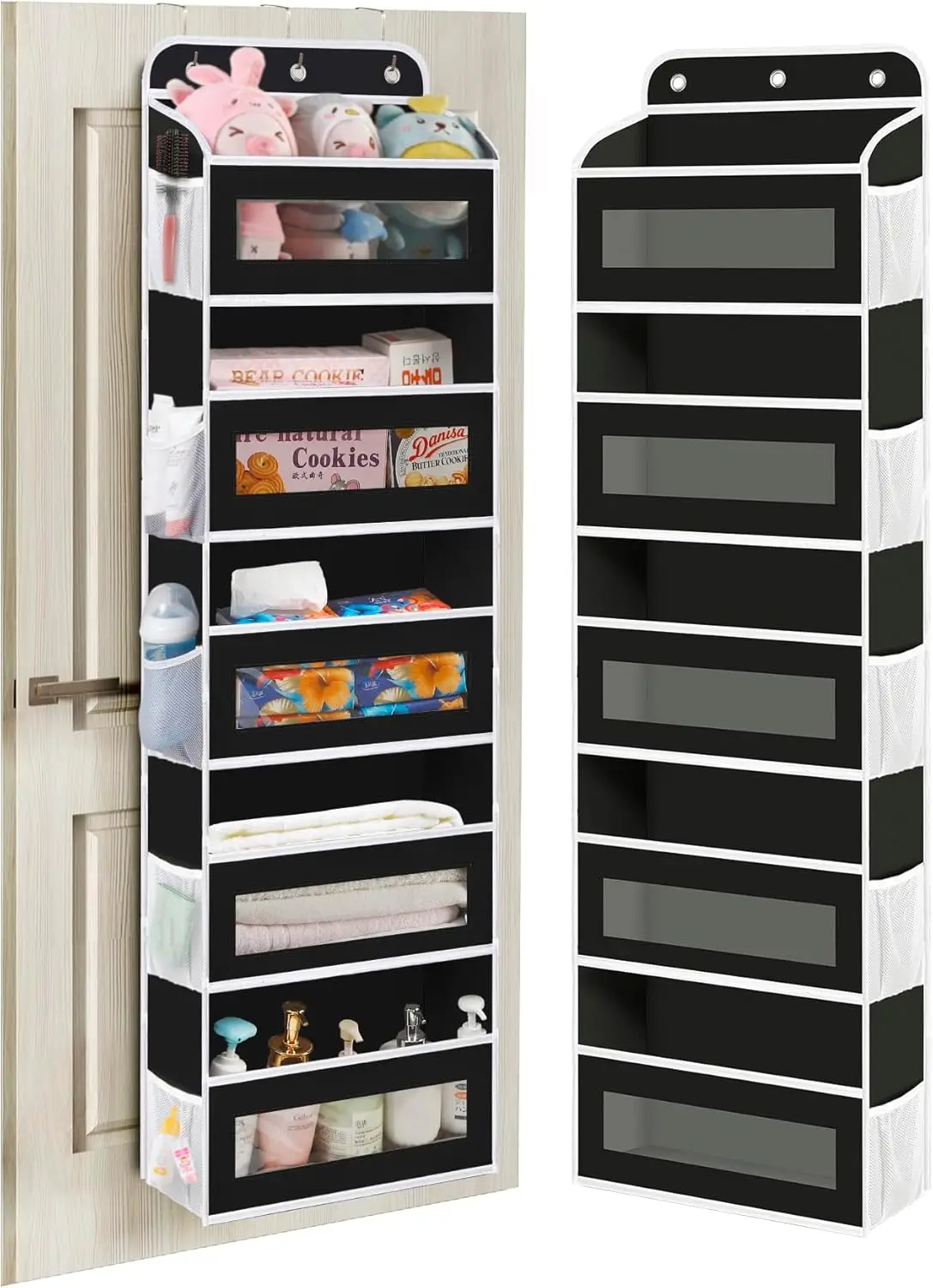 Over The Door Organizer, 5 Shelves Closet Door Hanging Organizer with 10 Mesh Pockets, Nursery Closet Organizer, Baby Essenti
Over The Door Organizer, 5 Shelves Closet Door Hanging Organizer with 10 Mesh Pockets, Nursery Closet Organizer, Baby Essenti