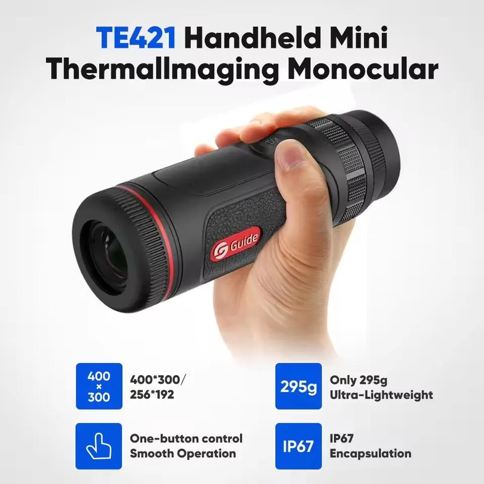Super Light 228g Thermal Night Vision Monocular Handheld Guide TE421 for Outdoor Hunting
Super Light 228g Thermal Night Vision Monocular Handheld Guide TE421 for Outdoor Hunting