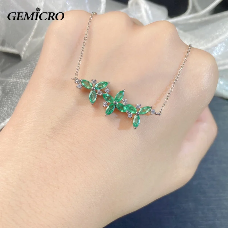 Natural Emerald Dainty Pendant Necklace for Women Lady with Solid Sterling 925 Silver Daily Party Romantic Wear Jewelry
Natural Emerald Dainty Pendant Necklace for Women Lady with Solid Sterling 925 Silver Daily Party Romantic Wear Jewelry