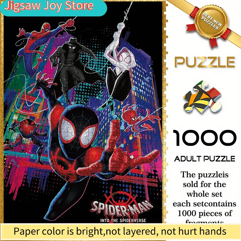 of Marvel-Themed Seamless Puzzles Z11.1-121, Featuring a Collage of Spider-Man'S Multiverse Characters in a Neon City Design -
of Marvel-Themed Seamless Puzzles Z11.1-121, Featuring a Collage of Spider-Man'S Multiverse Characters in a Neon City Design -