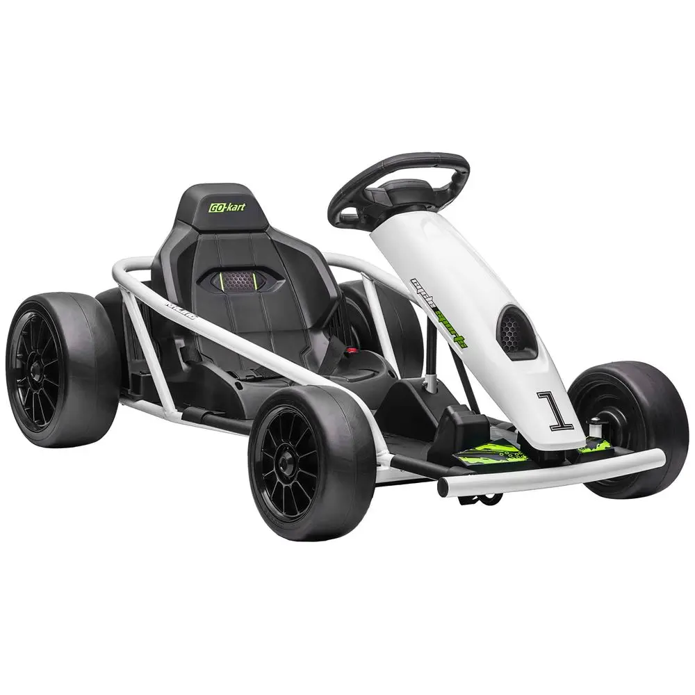 24V 8.1 MPH Electric Go Kart, Drifting Car Battery Powered Ride on Toy Outdoor with Slow Start, Music, Horn Honking and Safety
24V 8.1 MPH Electric Go Kart, Drifting Car Battery Powered Ride on Toy Outdoor with Slow Start, Music, Horn Honking and Safety