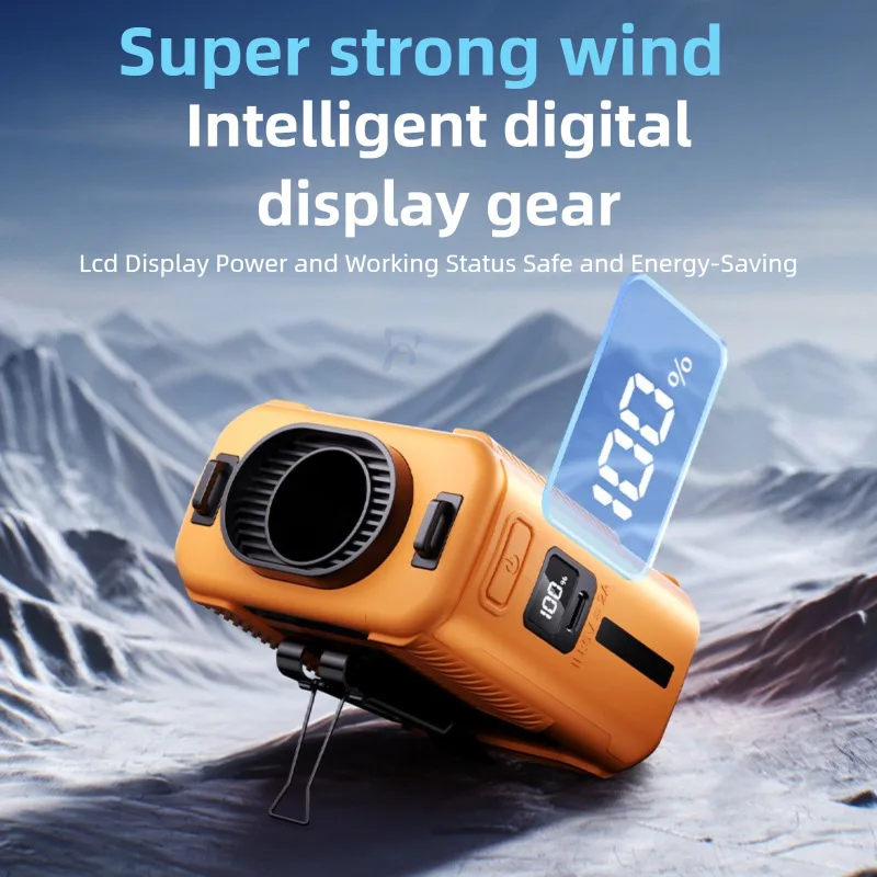For Outdoor Work & Fishing 100 Speed Mini Waist Fan Digital Display Power Portable Cooling Fan with Lighting Desktop Fan
For Outdoor Work & Fishing 100 Speed Mini Waist Fan Digital Display Power Portable Cooling Fan with Lighting Desktop Fan