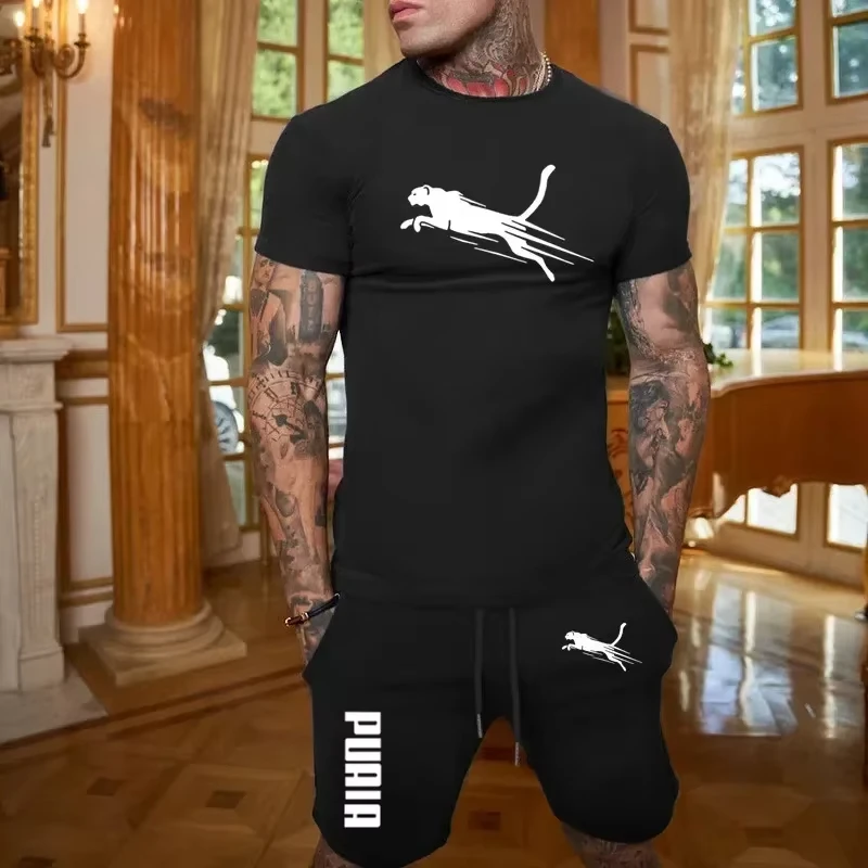 2026 New Trend Fashion Leisure Summer Outdoor Sports Set Men's Breathable T-shirt and Shorts Casual Fashion Two Piece Set
2026 New Trend Fashion Leisure Summer Outdoor Sports Set Men's Breathable T-shirt and Shorts Casual Fashion Two Piece Set