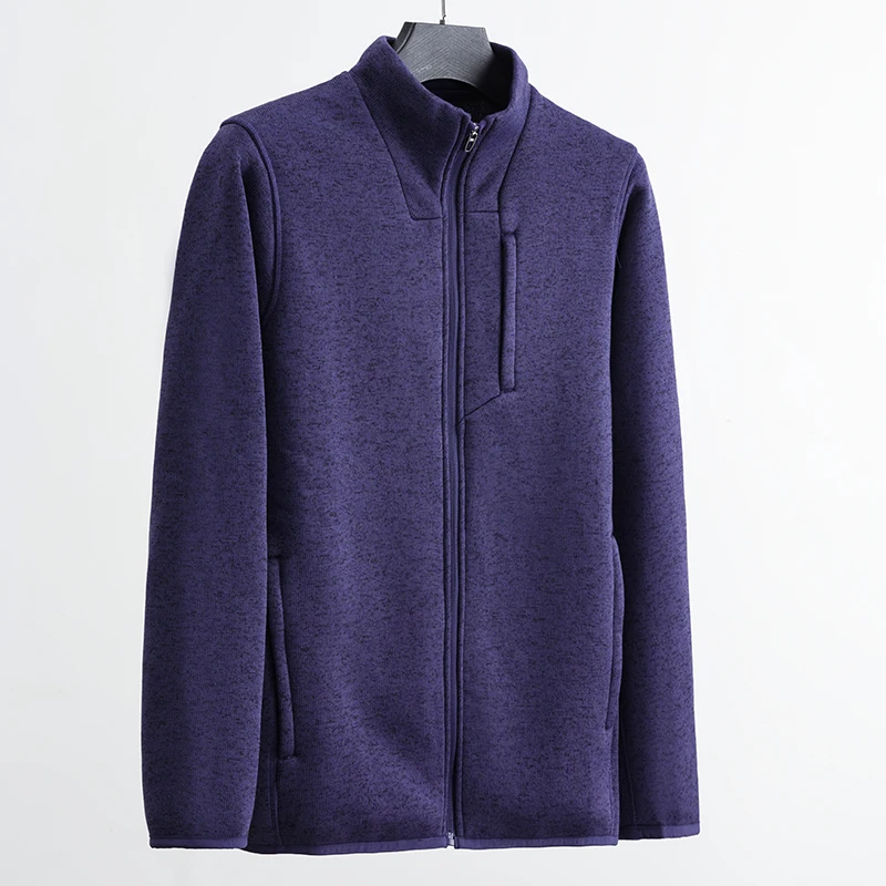 Solid Color Jacquard Knit Cozy Warm Jacket with Fleece Lining Autumn Winter Men's Outdoor Windproof Thicken Plush Coat Clothing
Solid Color Jacquard Knit Cozy Warm Jacket with Fleece Lining Autumn Winter Men's Outdoor Windproof Thicken Plush Coat Clothing
