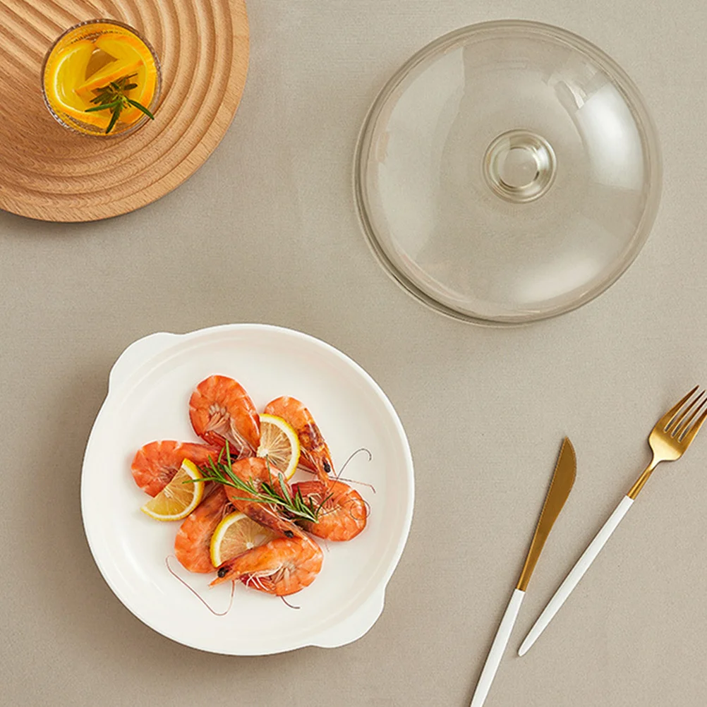 1Set Cake Plate with Dome Transparent Glass Cover for Dessert Fruit Snacks Display Microwaveable Food Tray Household
1Set Cake Plate with Dome Transparent Glass Cover for Dessert Fruit Snacks Display Microwaveable Food Tray Household