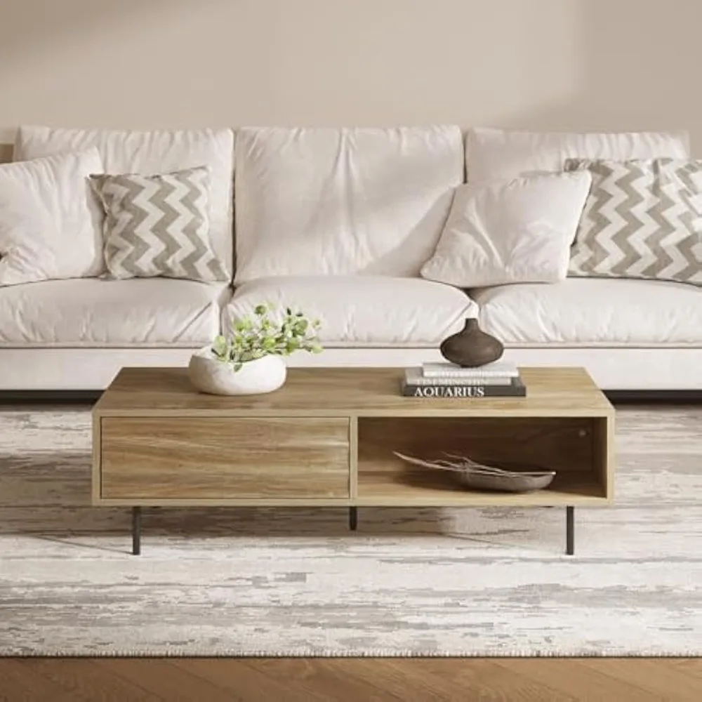 Современный журнальный столик LuxenHome середины века с местом для хранения вещей, деревянный центральный стол в фермерском доме с металлическими ножками, открытой полкой и доктор
Современный журнальный столик LuxenHome середины века с местом для хранения вещей, деревянный центральный стол в фермерском доме с металлическими ножками, открытой полкой и доктор