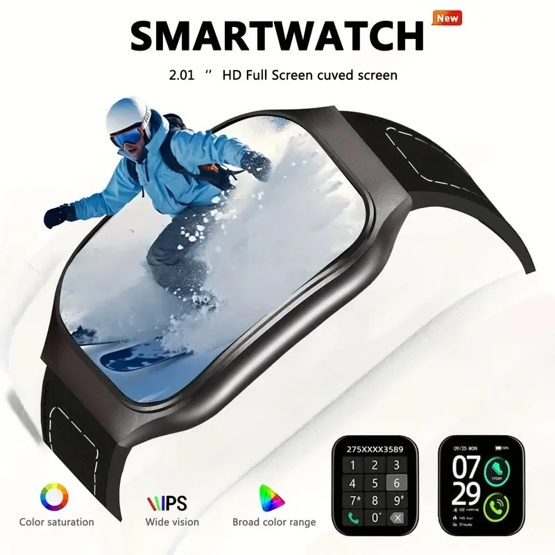 LAXASFIT 2026 New Curved Smart Watch 2.01 Inch Bridge Touchscreen Bluetooth Call Wireless Charging Heart Rate Voice Assistant
LAXASFIT 2026 New Curved Smart Watch 2.01 Inch Bridge Touchscreen Bluetooth Call Wireless Charging Heart Rate Voice Assistant