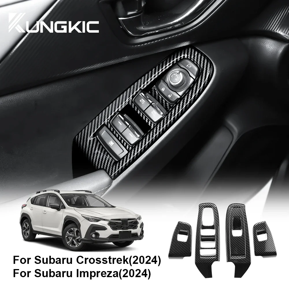 ABS For Subaru Crosstrek 2024 Impreza 2024 Window Button Frame Carbon Fiber Pattern Style RHD LHD Decor Accessories
ABS For Subaru Crosstrek 2024 Impreza 2024 Window Button Frame Carbon Fiber Pattern Style RHD LHD Decor Accessories