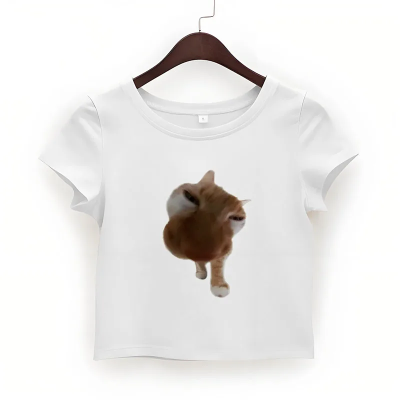 "2025 Casual Street! Solid Funny Cat Print Crop T-Shirt - Loose Fit Slim|Teen Girl Instagram"
"2025 Casual Street! Solid Funny Cat Print Crop T-Shirt - Loose Fit Slim|Teen Girl Instagram"