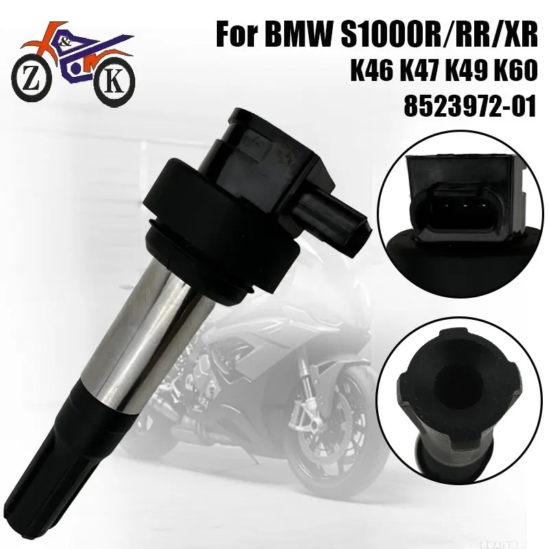 1PCS Motorcycle Ignition Coil For BMW S1000R S1000RR S1000XR HP4RACE K46 K47 K49 K60 EFI Ignition System Part Replace 8523972-01
1PCS Motorcycle Ignition Coil For BMW S1000R S1000RR S1000XR HP4RACE K46 K47 K49 K60 EFI Ignition System Part Replace 8523972-01