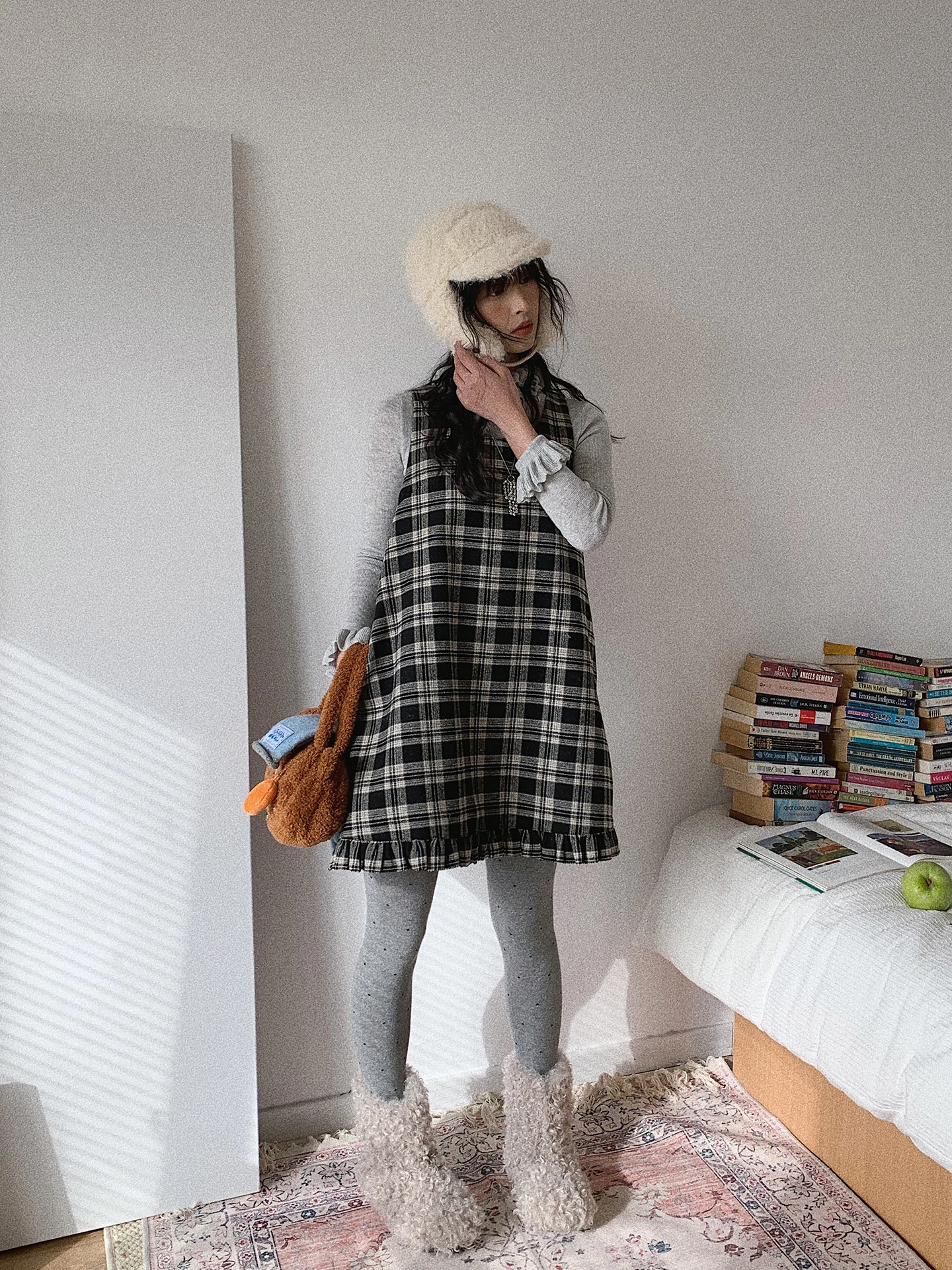 Soloki Korean Sle Sweet Cute Plaid Loose Woolen Vest Dr Wooden Simple Summer Women's Casual A-Line Skirt Dr
Soloki Korean Sle Sweet Cute Plaid Loose Woolen Vest Dr Wooden Simple Summer Women's Casual A-Line Skirt Dr
