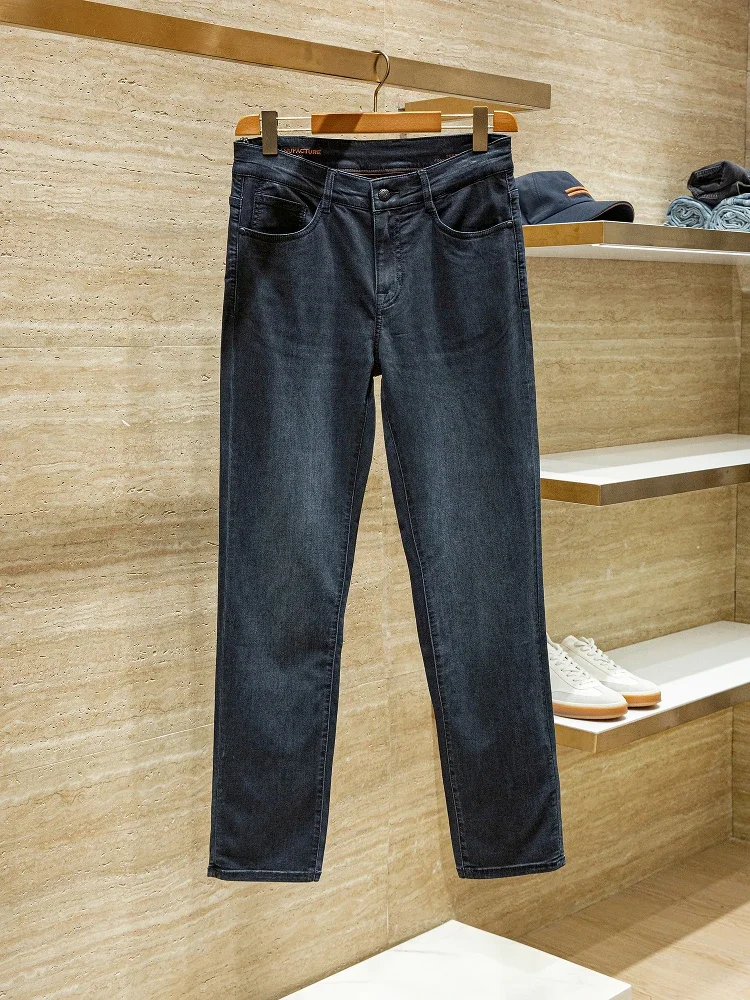 8oz enzyme washed environmentally friendly organic cotton thin men's stretch slim straight jeans
8oz enzyme washed environmentally friendly organic cotton thin men's stretch slim straight jeans