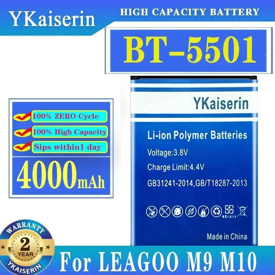 BT-5501 For Leagoo M 9 M9 M10 M 10 Mobile Phone Battery High Performance 4000mAh
BT-5501 For Leagoo M 9 M9 M10 M 10 Mobile Phone Battery High Performance 4000mAh