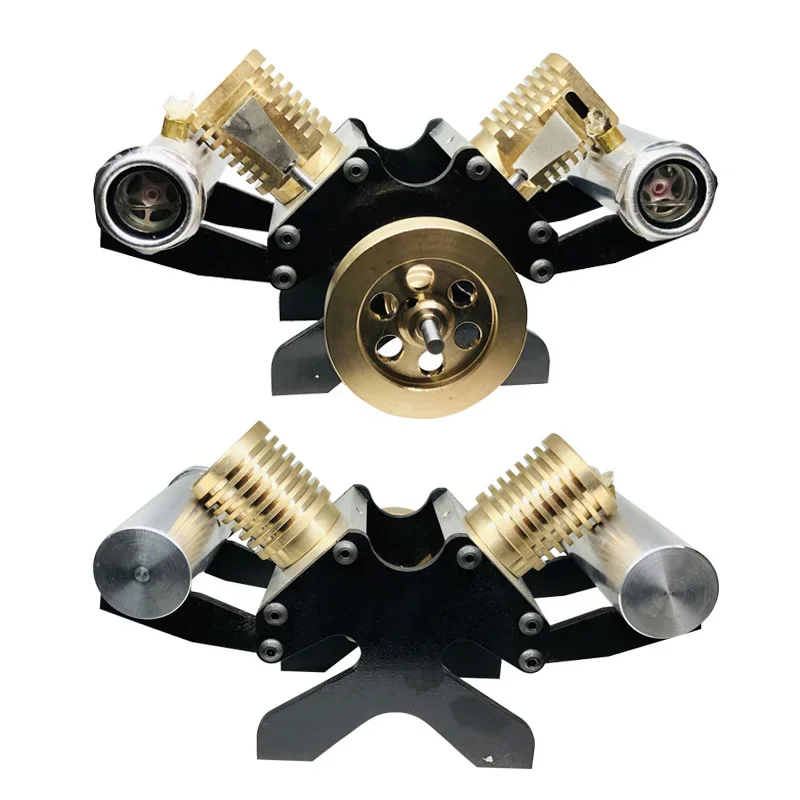 V2 Stirling Engine Model Fire-absorbing Vacuum Engine Metal Boutique Scientific Physics Research Model Toy Collection Gift
V2 Stirling Engine Model Fire-absorbing Vacuum Engine Metal Boutique Scientific Physics Research Model Toy Collection Gift