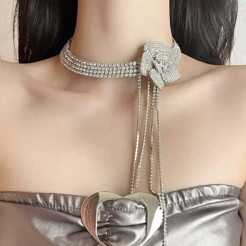 Flower Tassel Light Luxury Premium Bridal Wedding Dress Dinner Accessories Necklace
Flower Tassel Light Luxury Premium Bridal Wedding Dress Dinner Accessories Necklace