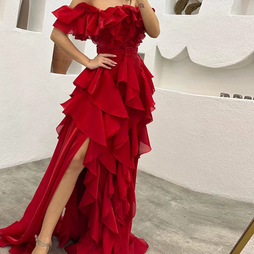 Floor Length Off the Shoulder Straight Jersey Short Sleeves Pleats Sweep Train Solid Color Sahes Dresses For Formal Occasions
Floor Length Off the Shoulder Straight Jersey Short Sleeves Pleats Sweep Train Solid Color Sahes Dresses For Formal Occasions