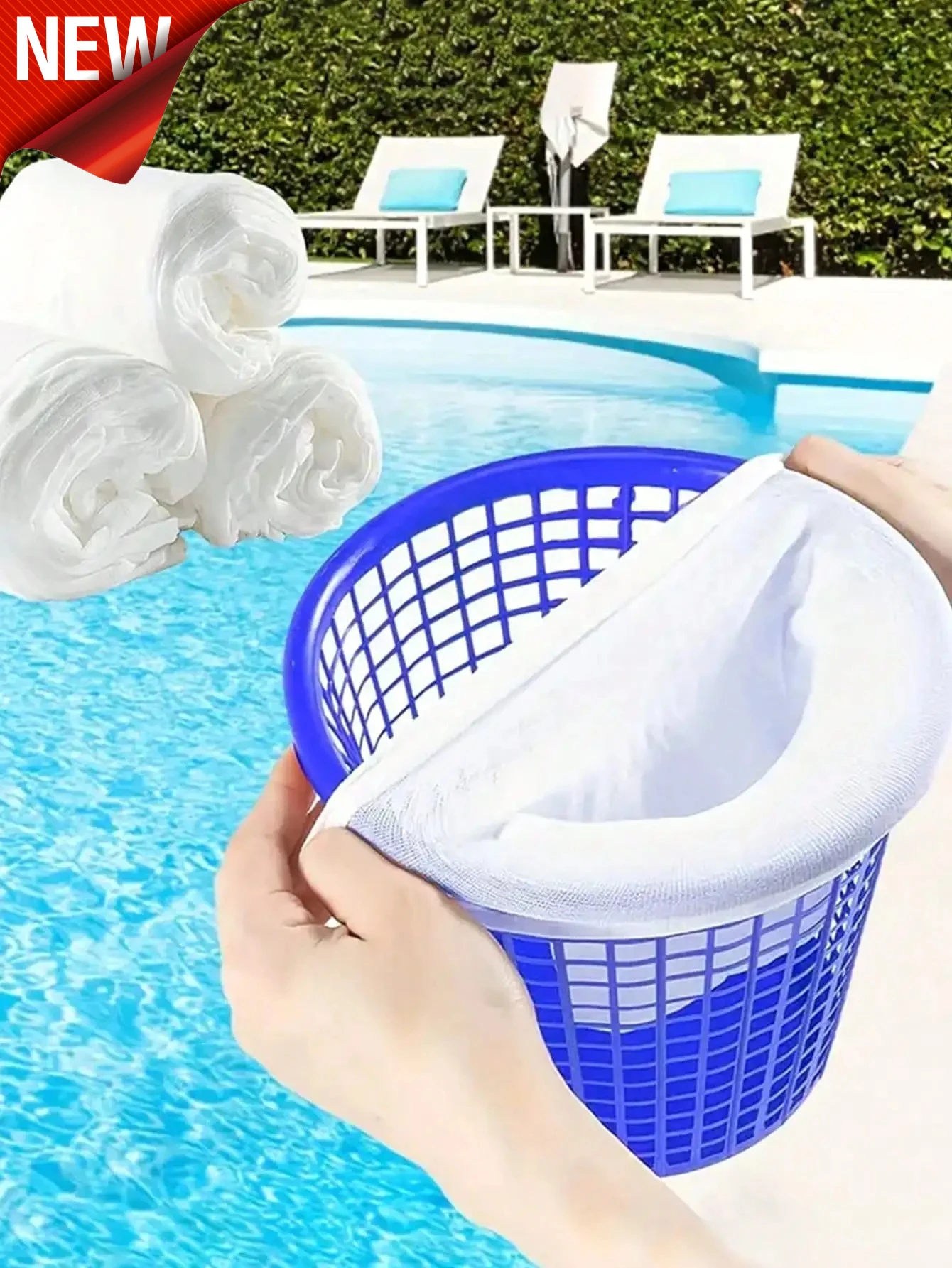 Pool Filter Basket Socks 5pcs, Skimmer Socks For Pool Water Cleaners, Universal Fit For All Pool Types
Pool Filter Basket Socks 5pcs, Skimmer Socks For Pool Water Cleaners, Universal Fit For All Pool Types