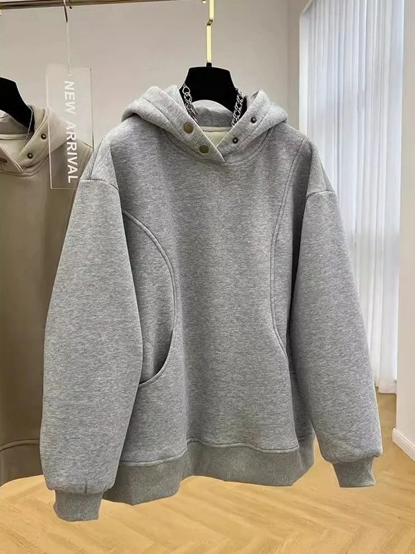 Autumn and Winter New Women's Pullover Hoodie Loose Commuting Hooded Oversized Sweater
Autumn and Winter New Women's Pullover Hoodie Loose Commuting Hooded Oversized Sweater