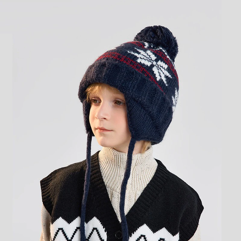 Children's hat cute knitted pullover hat with fluffy balls winter outdoor warmth Suitable both warm protective hat for the ears
Children's hat cute knitted pullover hat with fluffy balls winter outdoor warmth Suitable both warm protective hat for the ears