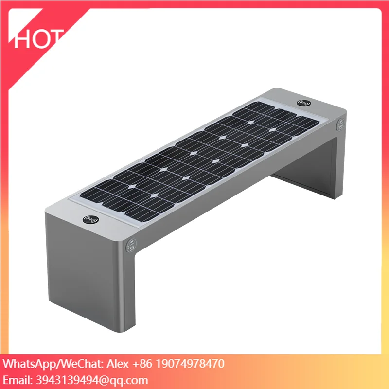 Солнечная скамейка для сада с LED-подсветкой, зарядным устройством, Wi-Fi, Bluetooth-аудио, современная умная скамейка с функцией зарядки, уличная солнечная скамейка
Солнечная скамейка для сада с LED-подсветкой, зарядным устройством, Wi-Fi, Bluetooth-аудио, современная умная скамейка с функцией зарядки, уличная солнечная скамейка
