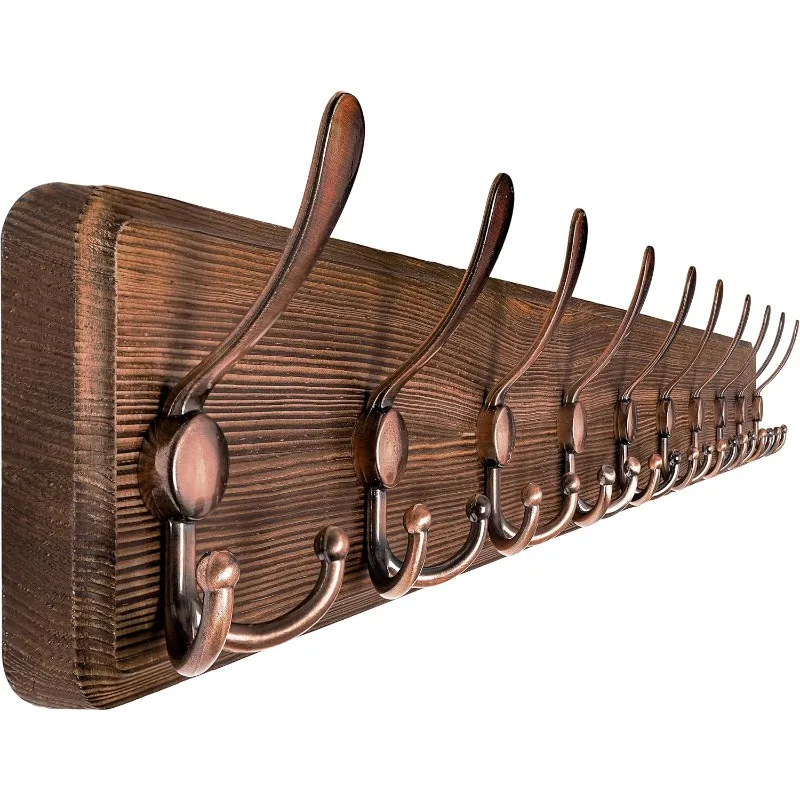 Coat Rack Wall Mounted - 38.6" Long, Wooden, Heavy Duty, Rustic Coat Hooks for Wall, Wall Coat Rack
Coat Rack Wall Mounted - 38.6" Long, Wooden, Heavy Duty, Rustic Coat Hooks for Wall, Wall Coat Rack