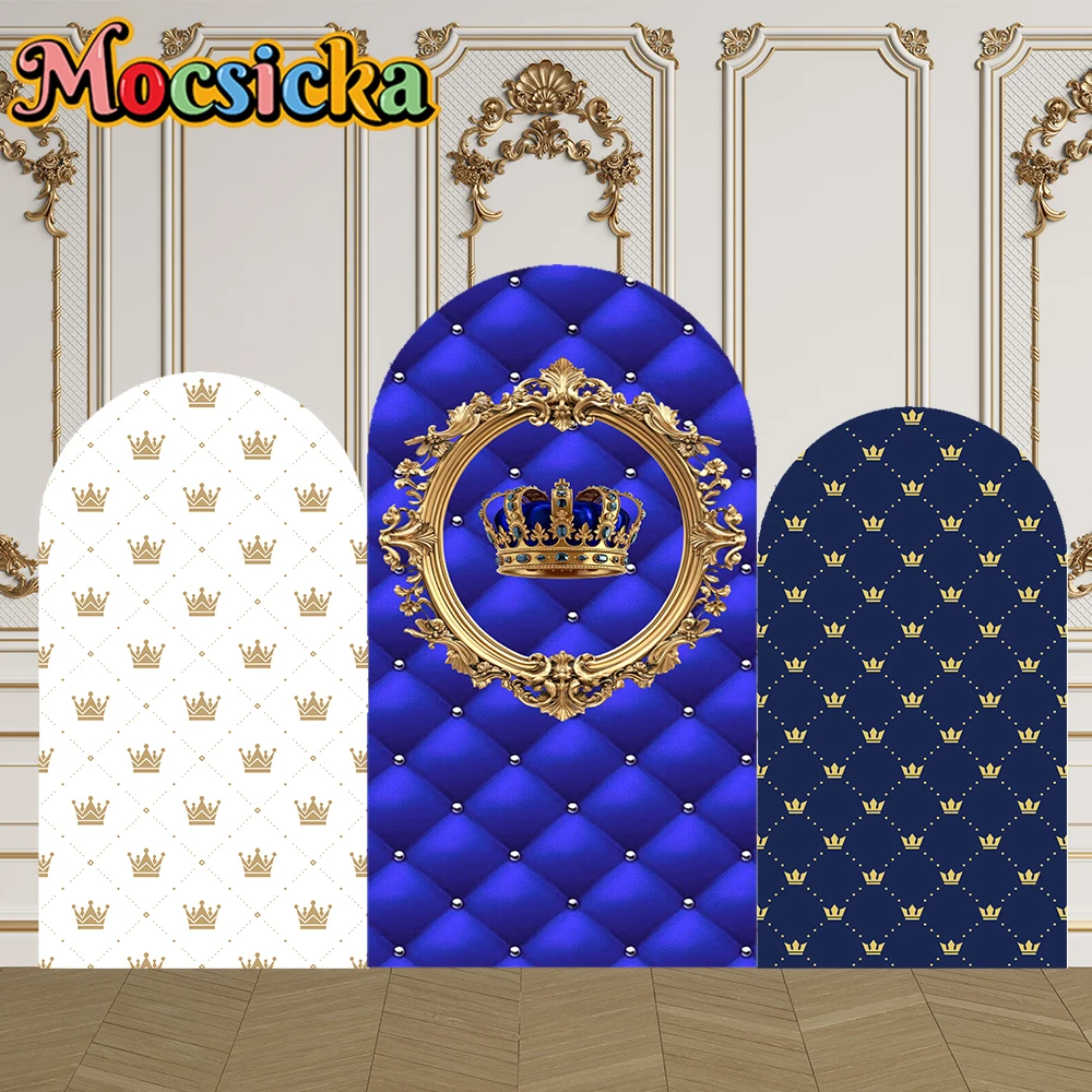 Mocsicka 2-Sided Arch Cover Blue Golden Crown Decoration Backdrop Baby Shower Arch Wall Children 1st Birthday Party Prom Studio
Mocsicka 2-Sided Arch Cover Blue Golden Crown Decoration Backdrop Baby Shower Arch Wall Children 1st Birthday Party Prom Studio