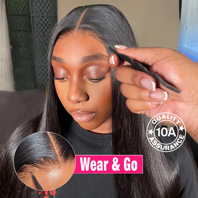 Glueless HD Lace Front Human Hair Wigs Straight 7x5 HD Lace Frontal Wig 250% Full Hair Lace Wigs 4x4 Lace Closure Wigs on Sale
Glueless HD Lace Front Human Hair Wigs Straight 7x5 HD Lace Frontal Wig 250% Full Hair Lace Wigs 4x4 Lace Closure Wigs on Sale