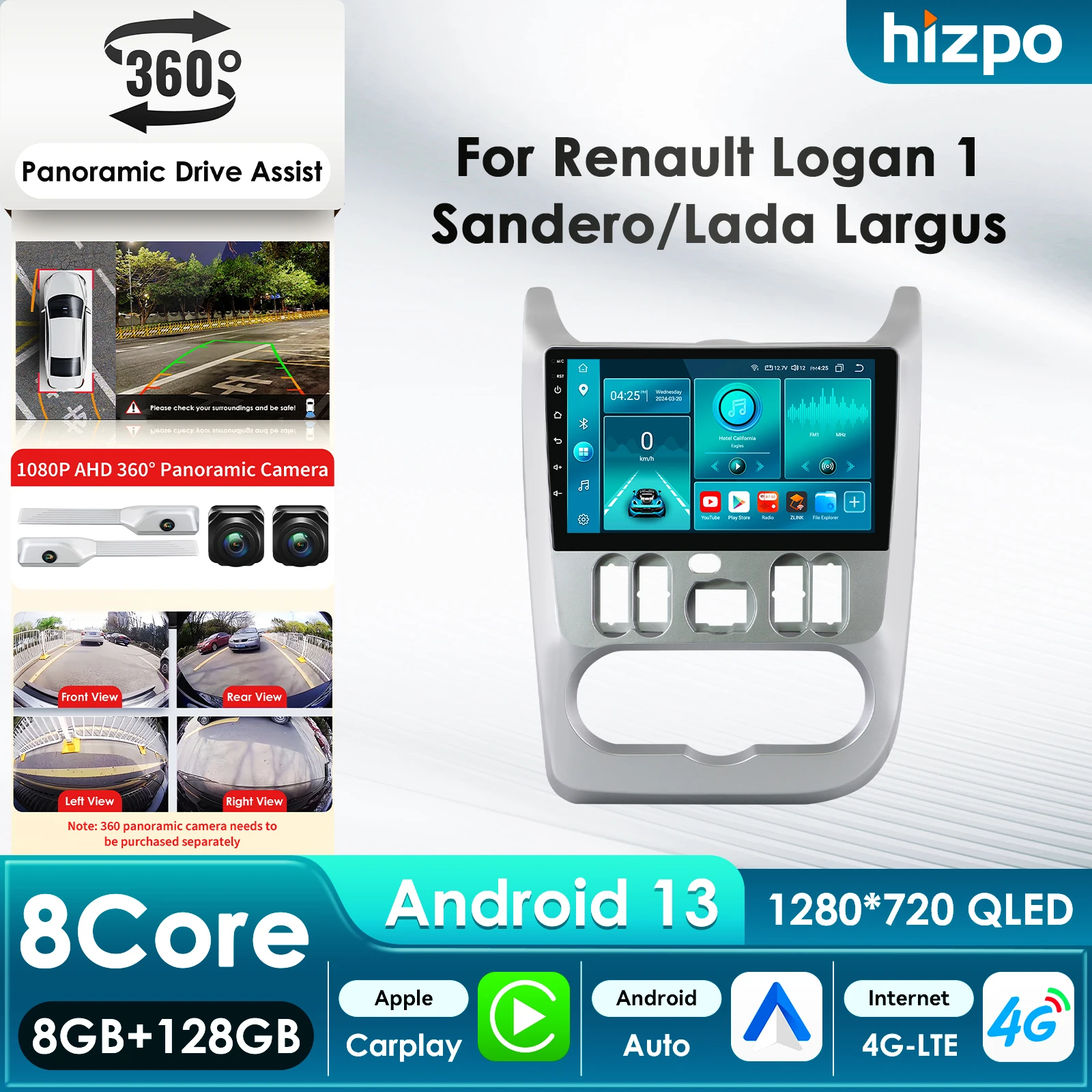 Hizpo 8Core DSP Car Multimedia Player for Renault Logan I Sandero Lada Largus Carplay 4G Autoradio RDS GPS Intelligent Systems
Hizpo 8Core DSP Car Multimedia Player for Renault Logan I Sandero Lada Largus Carplay 4G Autoradio RDS GPS Intelligent Systems