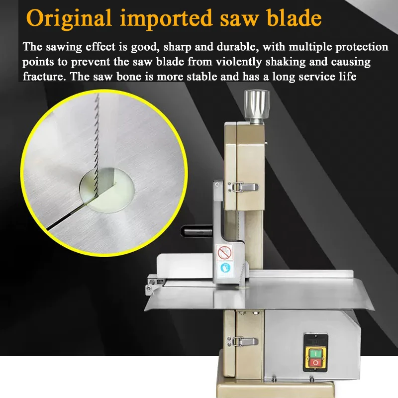 Automatic Saw Cutter for fresh frozen beef pork goat fish cutting applied in butcher shop and food raw material
Automatic Saw Cutter for fresh frozen beef pork goat fish cutting applied in butcher shop and food raw material