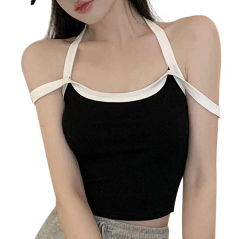 Summer Women's Sling Vest Sexy Female Short Casual Sleeveless Crop Top Knitted Camisole
Summer Women's Sling Vest Sexy Female Short Casual Sleeveless Crop Top Knitted Camisole